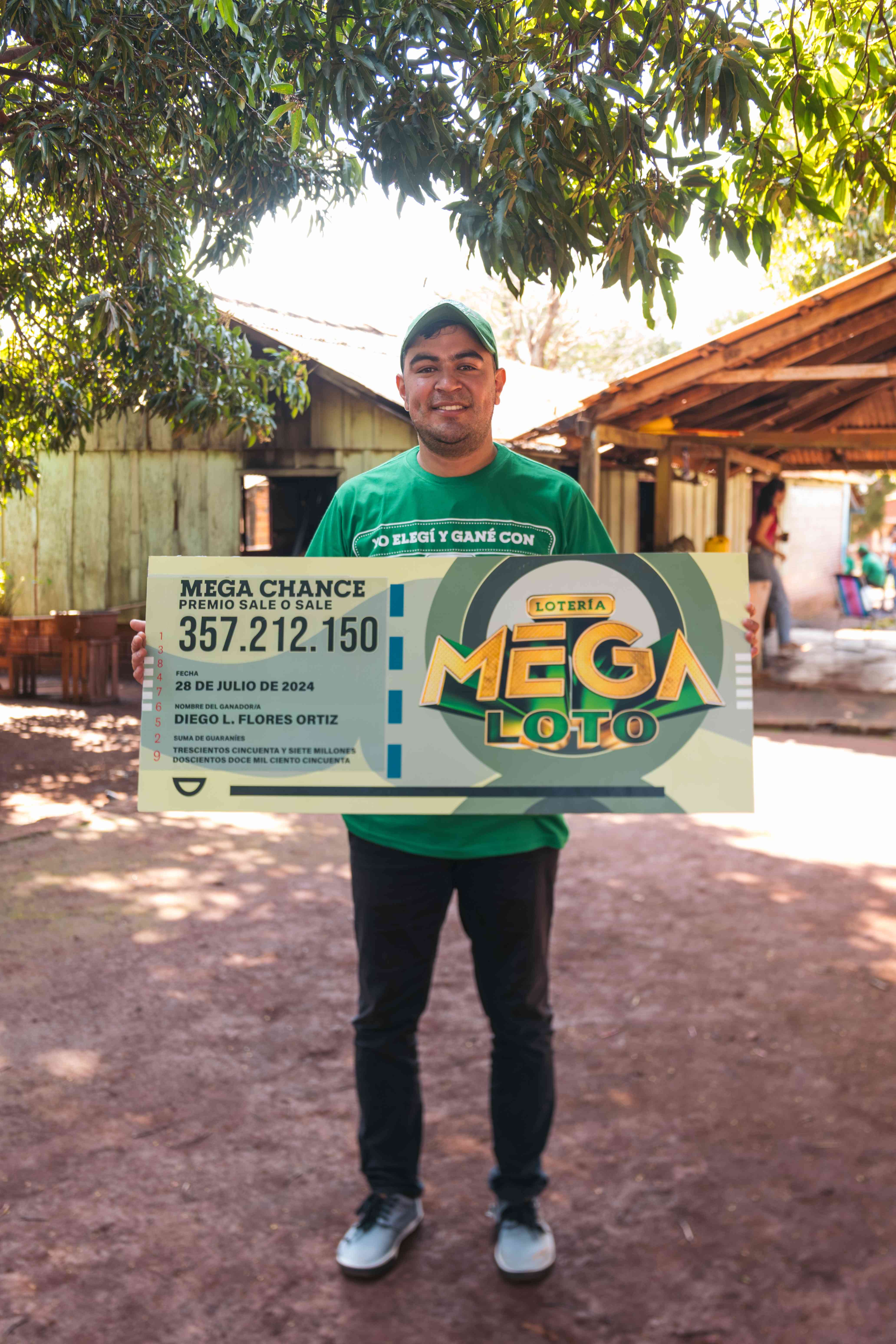 Diego Flores Ganador Megaloto